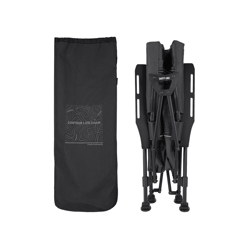 KZM 曲線四段低座高背折疊椅